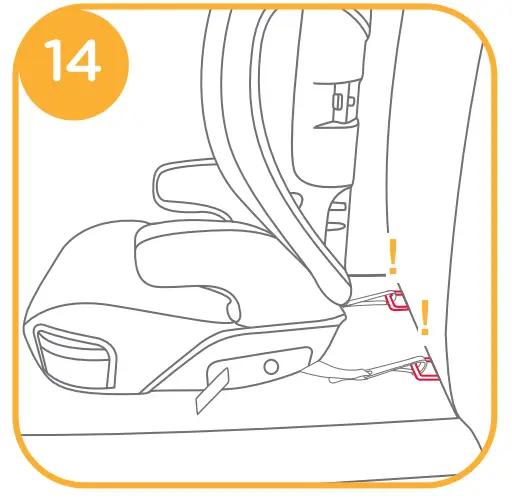 Installation with 3-point-belt