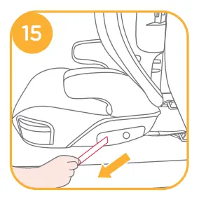 Installation with 3-point-belt