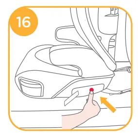 Installation with 3-point-belt