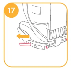 Installation with 3-point-belt