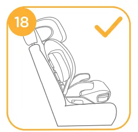 Installation with 3-point-belt