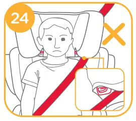 Installation with 3-point-belt