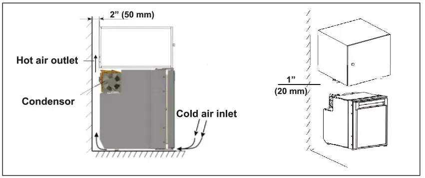 EQUATOR RF 12 282 2.82 cu ft Mini Fridge Freezer- fig