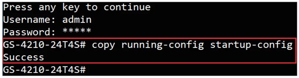 Saving the Configuration Screen