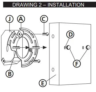 HINKLEY 2894KZ Horizon LED Outdoor Wall Mount Lantern Instruction Manual - DRAWING 2
