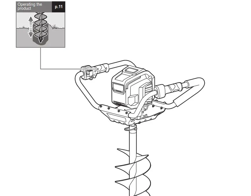 RYOBI R36PHD00 36V Brushless HP Post Hole Digger 6 0Ah Kit - Product Overview 12