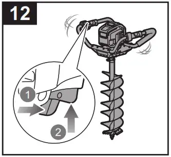 RYOBI R36PHD00 36V Brushless HP Post Hole Digger 6 0Ah Kit - Product Overview 9