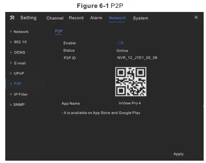 SUNELL 2HDD PoE NVR Network Video Recorder - P2P