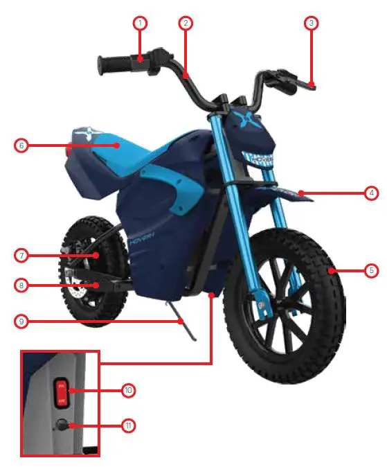 HOVER-1 E Track H1 TRAK Dirt Bike-FIG-3