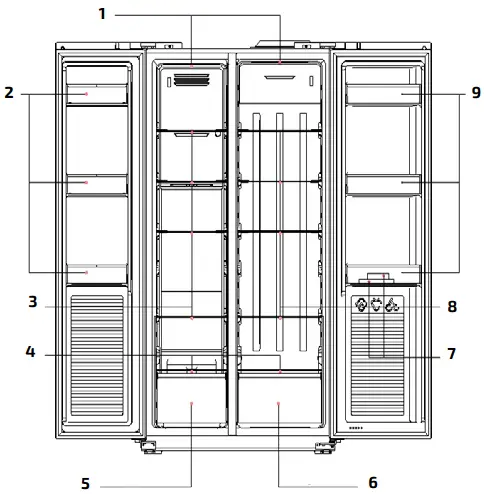 cecotec CoolMarket SBS 430 Refrigerator A1