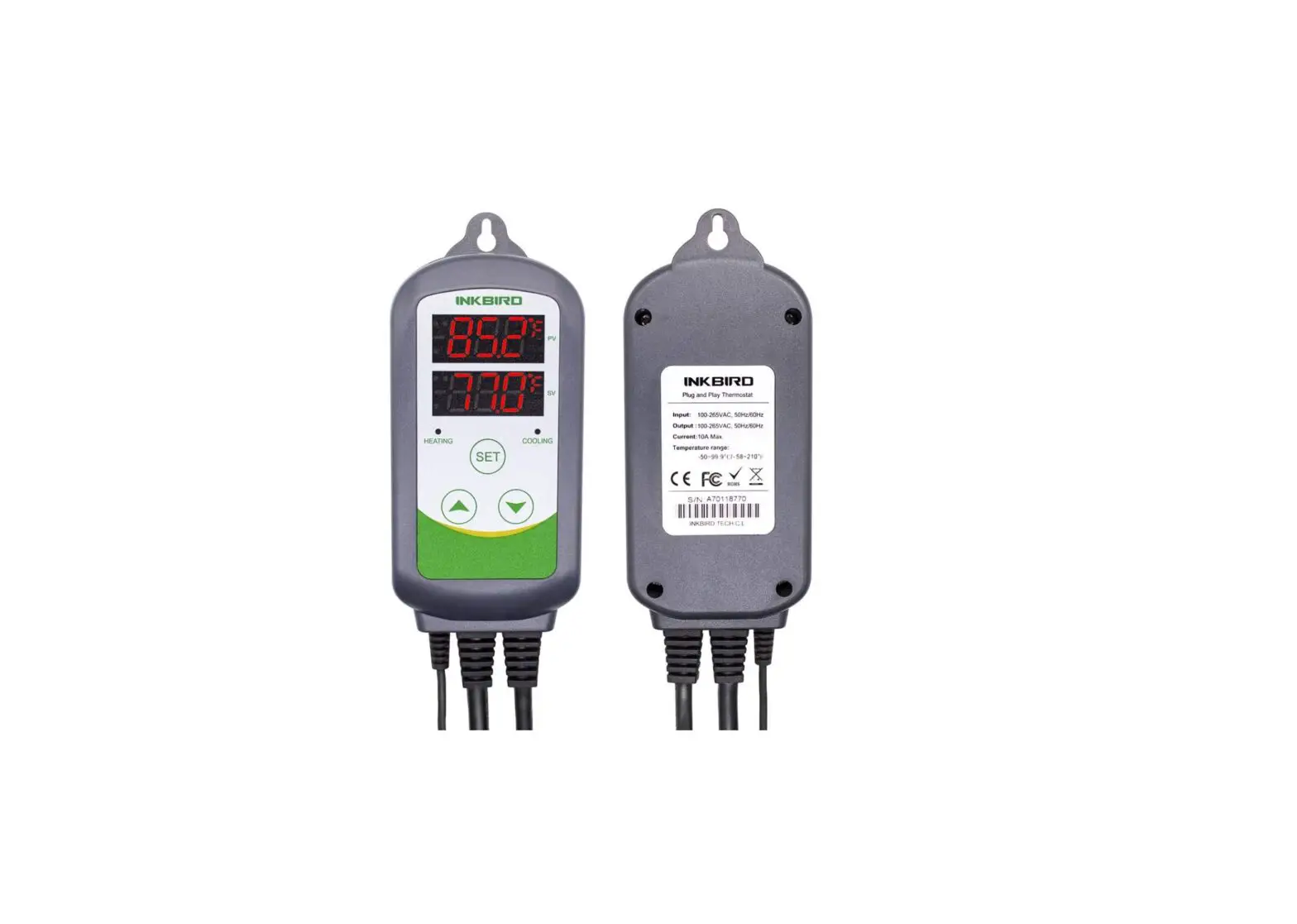 Inkbird Itc-308-wifi Digital Temperature Controller Thermostat Instruction Manual