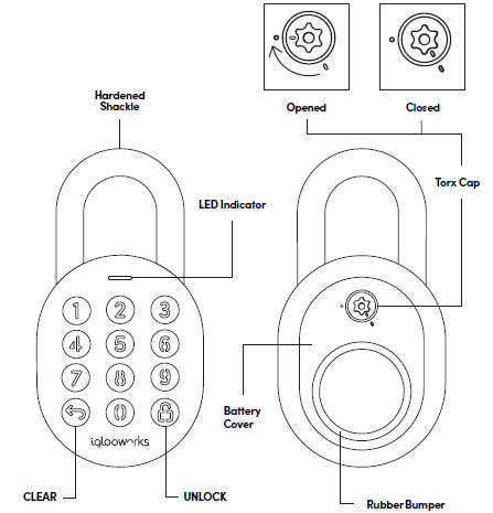 igloohome-Padlock-E-Smart-Padlock-E-with-Silicone -Kit-9
