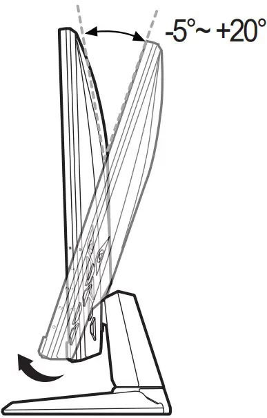 Adjusting the monitor