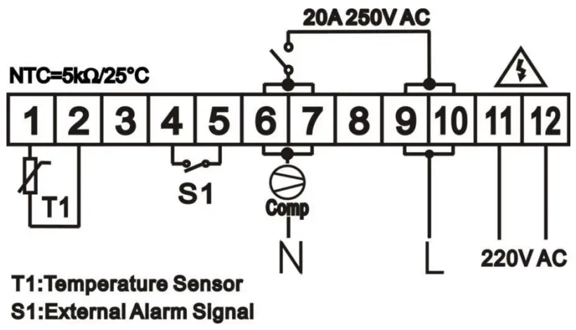 TOOLOTS Industrial Chiller - Wiring Diagram