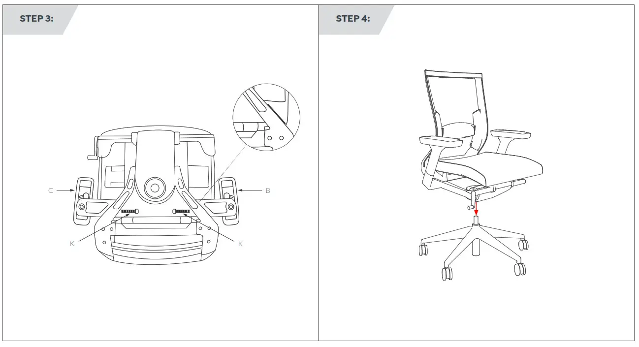 OLG LXHDPKG 3B Balance Executive with Arms and Lumbar- Arms