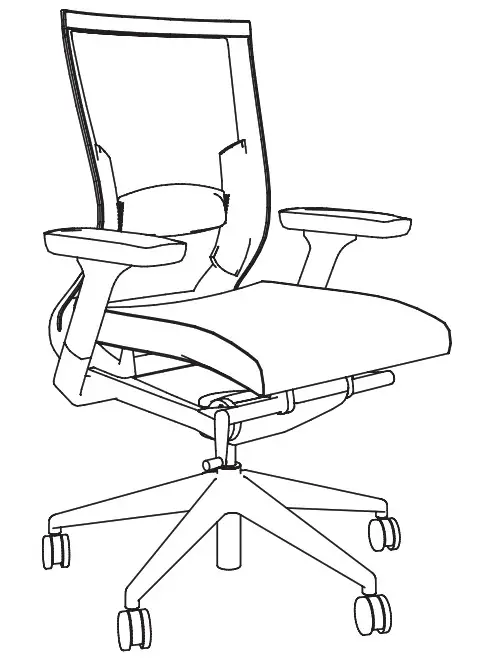 OLG LXHDPKG 3B Balance Executive with Arms and Lumbar