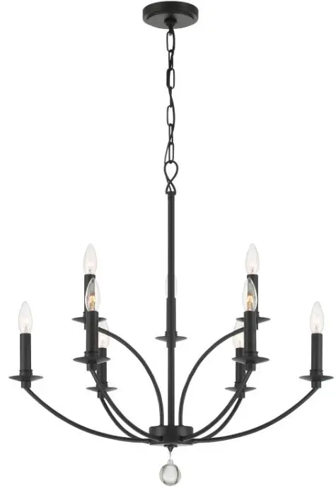 CRYSTORAMA-MIL8009BK-Mila-Nine-Light-Chandelier-product