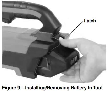 RIDGID RBC FXP Battery Charger - Inserting