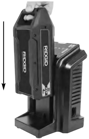 RIDGID RBC FXP Battery Charger - outlet