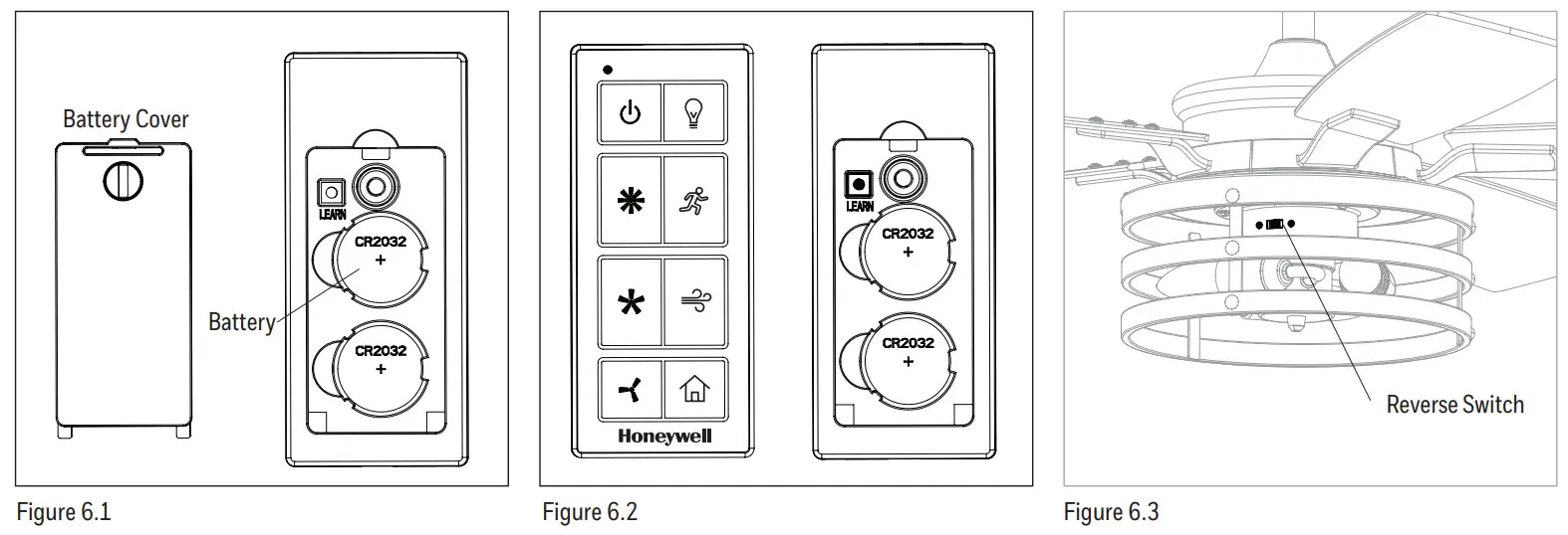Honeywell 51855 Carnegie Ceiling Fan - Battery