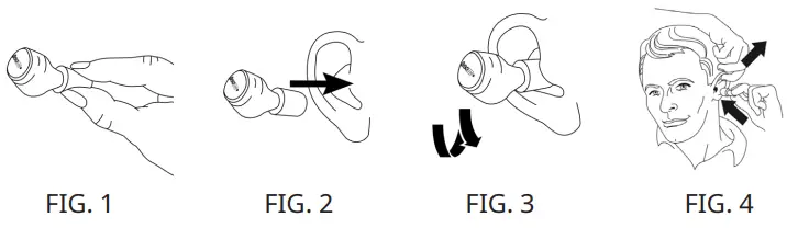 ISOtunes IT 17 CALIBER Electronic Hearing Protector Earbuds - Fitting 1
