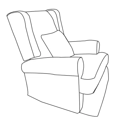 evolur 616 Melbourne Wing Back Swivel Glider - fig3