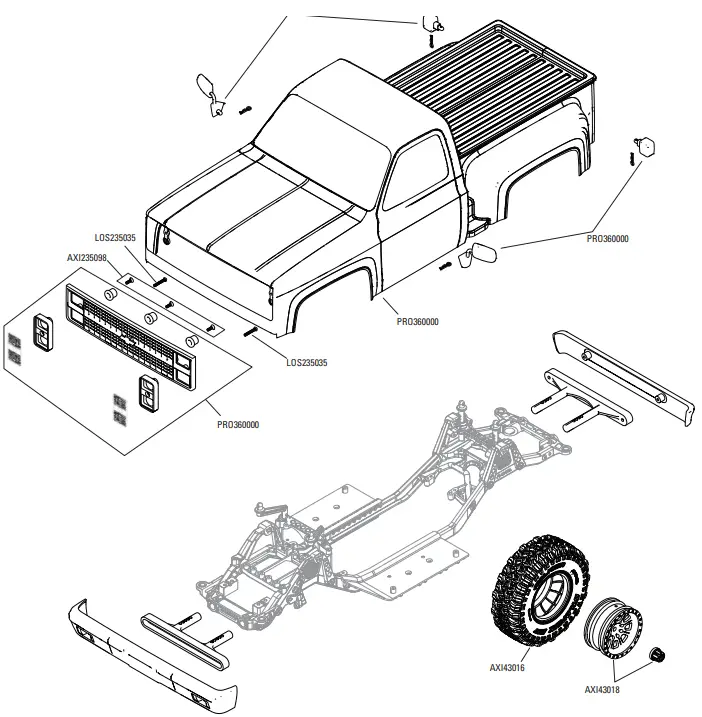 Axial AXI03030 RC Truck RC Jeep and RC Bronco - TOOLS
