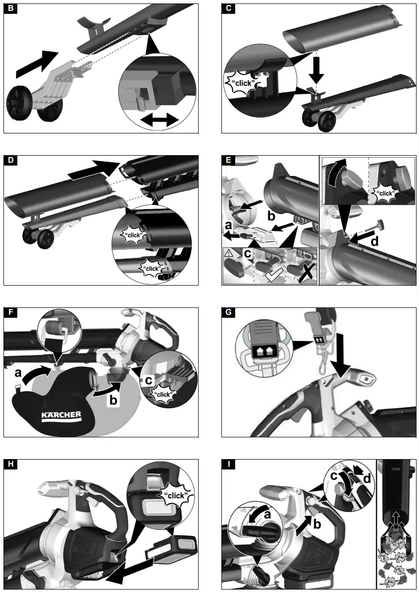 K RCHER BLV 18 200 Battery Leaf Blower and Blower - fig2