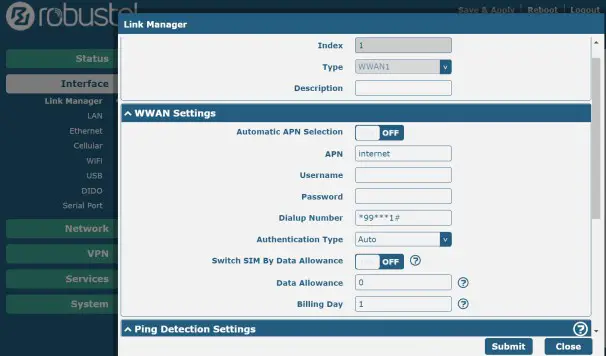 robuste R2011 Versatile IoT Router with 5 Ethernet Ports - Login to the Device 4