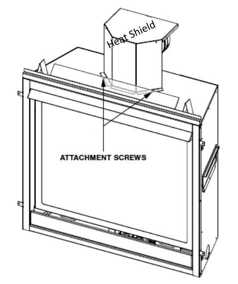 KOZY HEAT SP 34 Direct Vent Fireplace - Heat