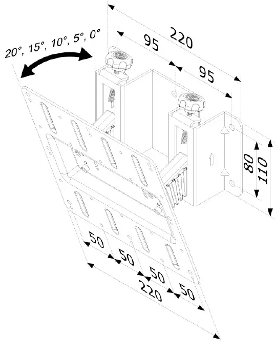 Nemounts-FPMA-W120-Flat-Screen-Wall-Mount-fig-1