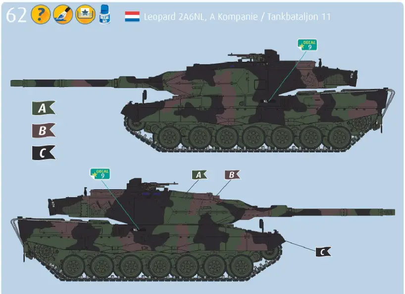 Revell RV03281 Leopard 2A6-A6NL Plastic-fig-59