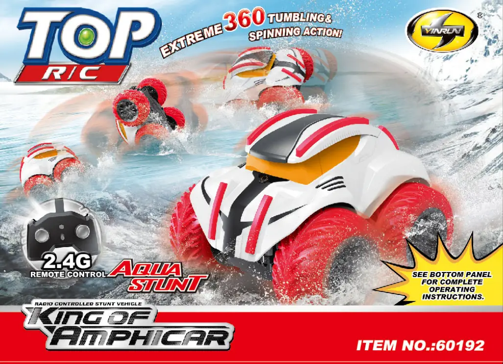 YINRUN 60192 King of Amphicar Radio Controlled Stunt Vehicle - fig 1