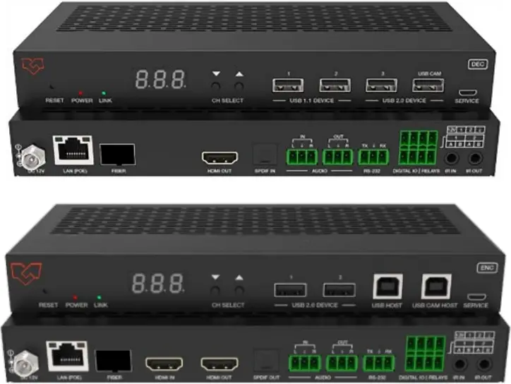 VIGILLINK VLIP-JP4k3K 4K60 over IP 1GbE with Video Wall Processing