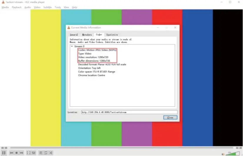 VIGILLINK VLIP-JP4k3K - MJPEG Substream Operation 10