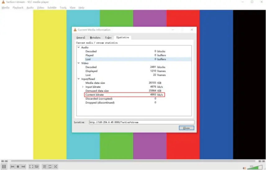 VIGILLINK VLIP-JP4k3K - MJPEG Substream Operation 11