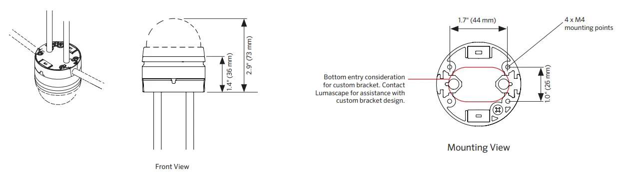 LUMASCAPE FAISCA F3 LS9230 - Bottom Entry