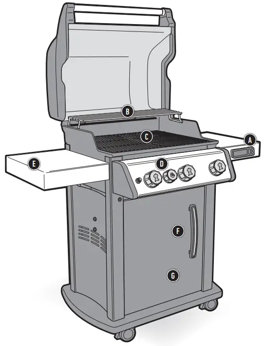 SPIRIT EX-325S Smart Propane Gas Grill - FEATURES