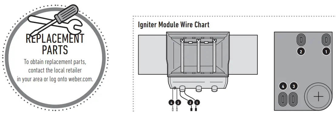 SPIRIT EX-325S Smart Propane Gas Grill - obtain replacement parts