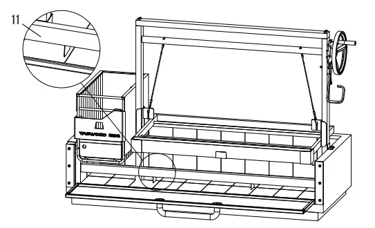 TAGWOOD BBQ BBQ25SS Built in Charcoal Grill - Assembly 2