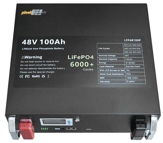 plenti SOLAR LiFePO4 48V Battery Pack
