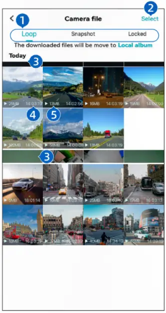 EUKI A170LKXLPVL Dash Cam 1080P Car Camera - Camera Files