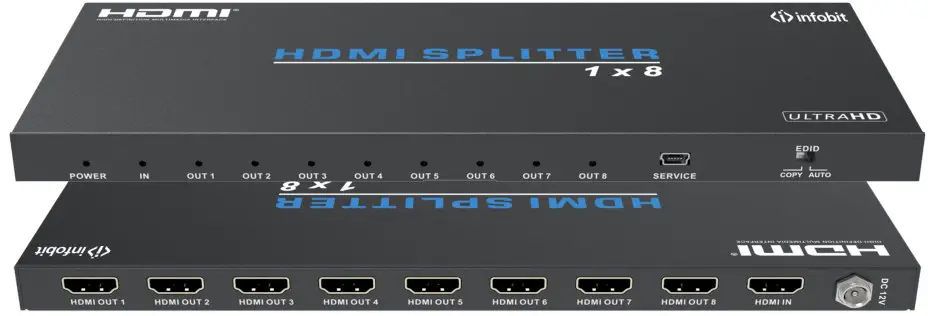 infobit iSwitch 108 18Gbps 1×8 HDMI Splitter