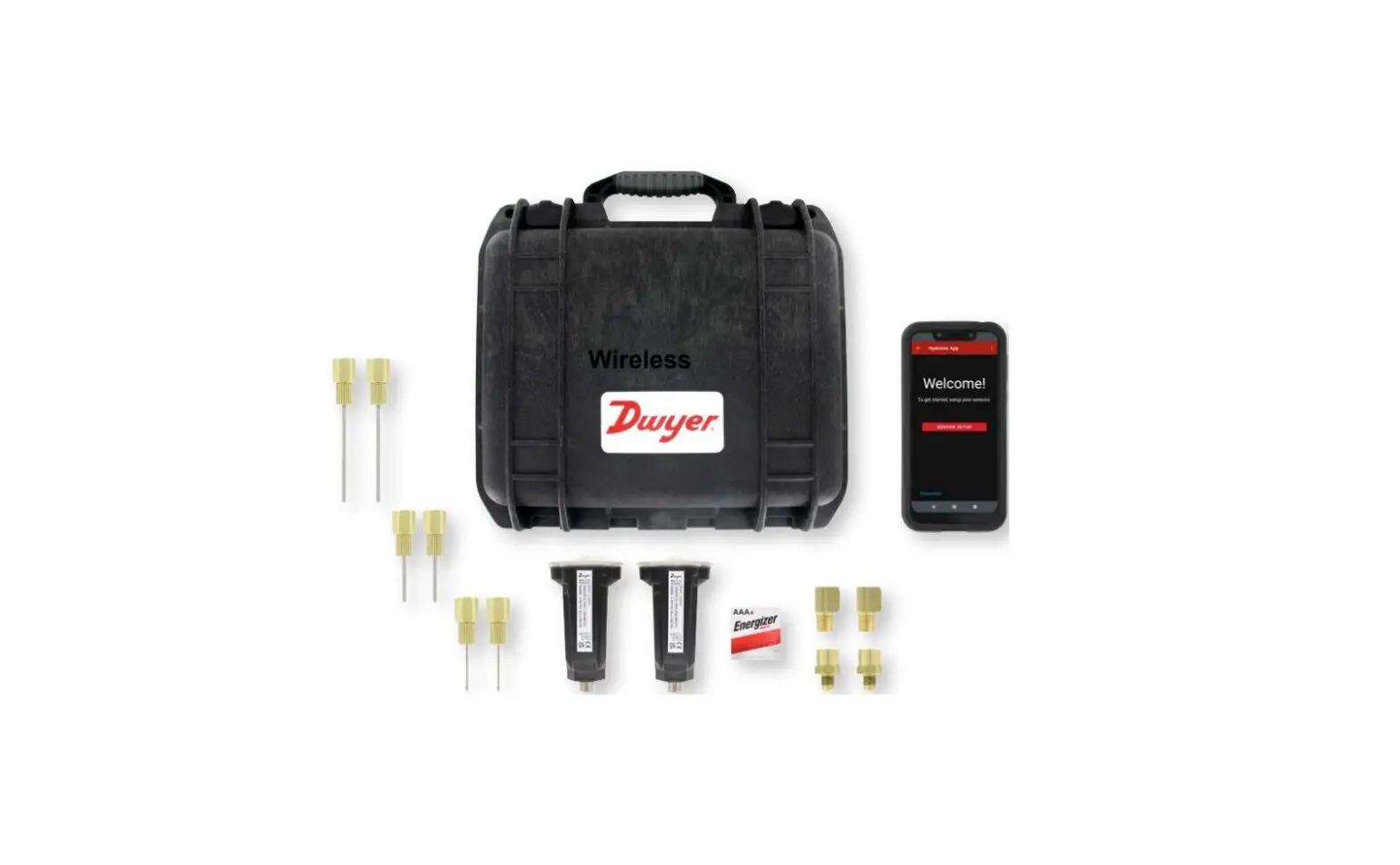 Dwyer Bulletin Te-490w Series 490w Wireless Hydronic Differential Pressure Manometer Instruction Manual