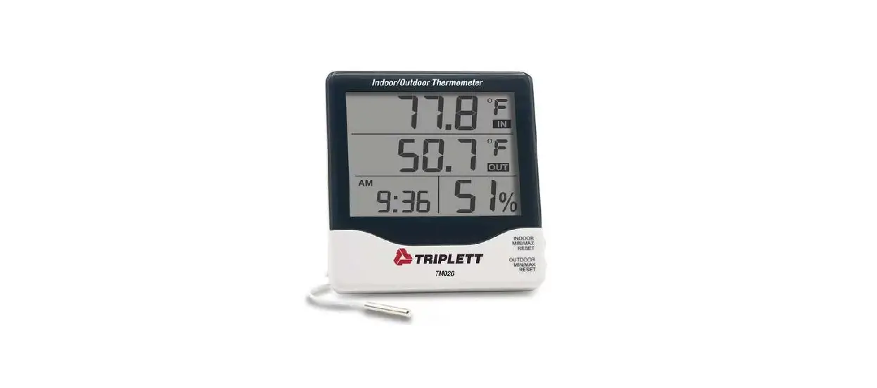 Triplett Tm020 Indoor-outdoor Thermometer With Remote Probe User Manual
