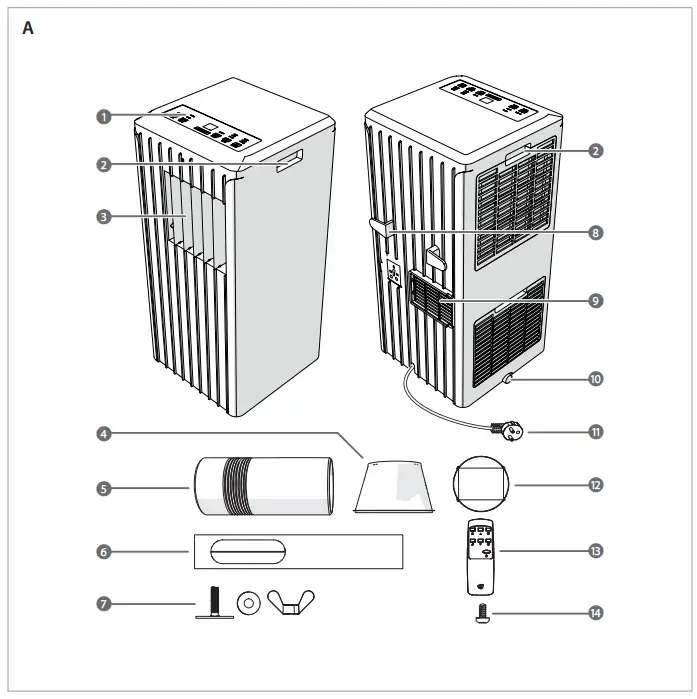 nedis-WIFIACMB3WT9-WiFi-Smart-Air-Conditioner-with-Thermostat-App-and-Voice-Control-fig-2