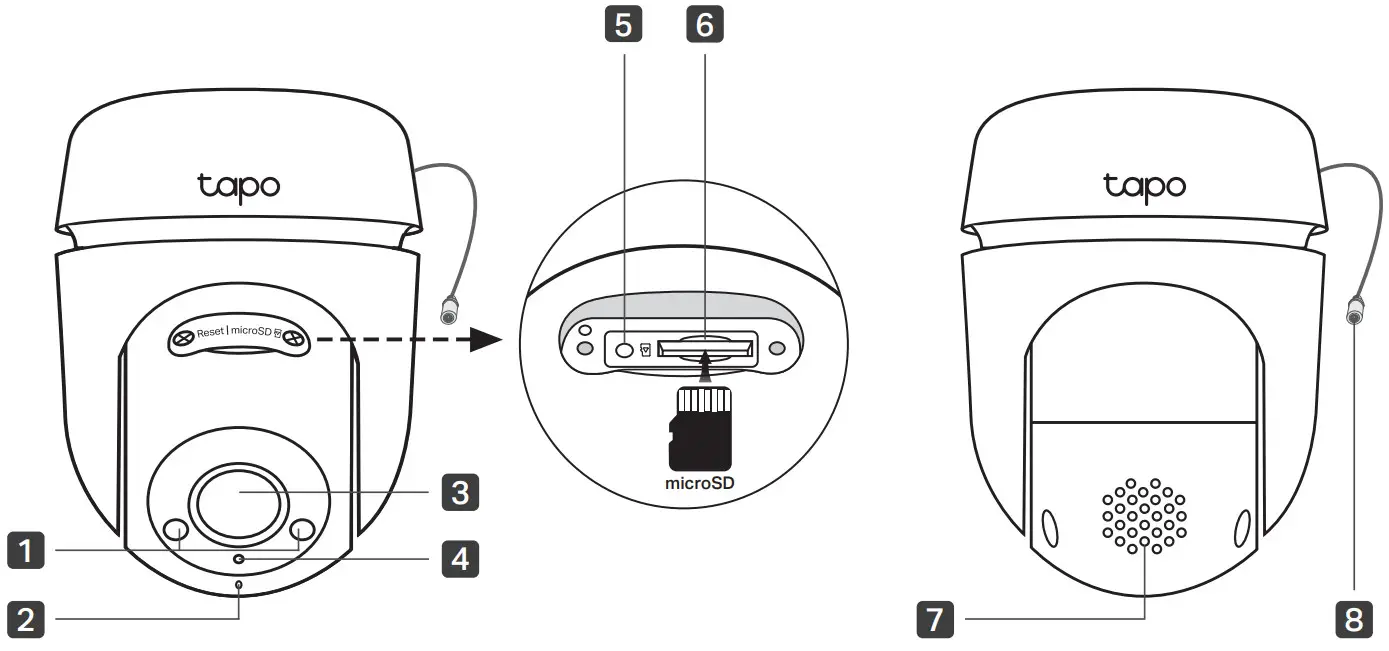 tp link Tapo C500 Outdoor Pan Tilt Home Security Wi Fi Camera - Appearance