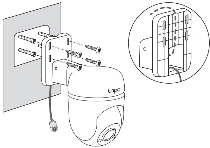 tp link Tapo C500 Outdoor Pan Tilt Home Security Wi Fi Camera - Mount Camera