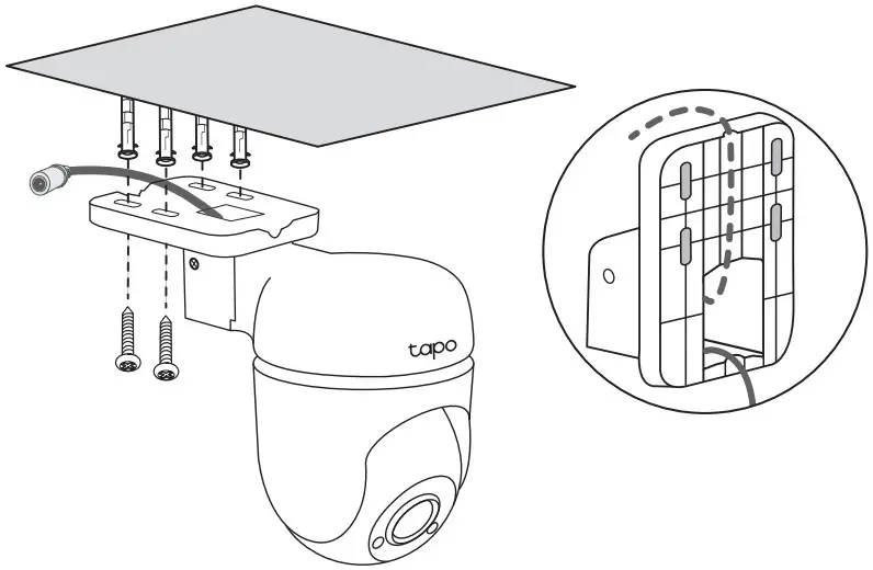 tp link Tapo C500 Outdoor Pan Tilt Home Security Wi Fi Camera - Overhang Mount 3