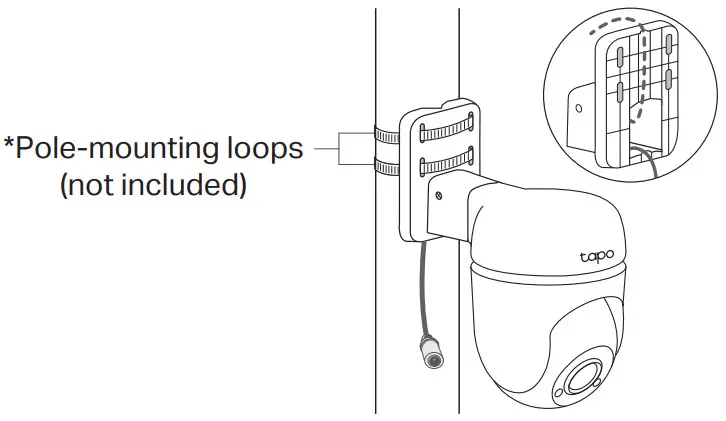 tp link Tapo C500 Outdoor Pan Tilt Home Security Wi Fi Camera - Pole Mount 2